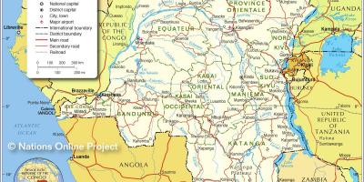 Χάρτης της λαϊκής δημοκρατίας του κονγκό